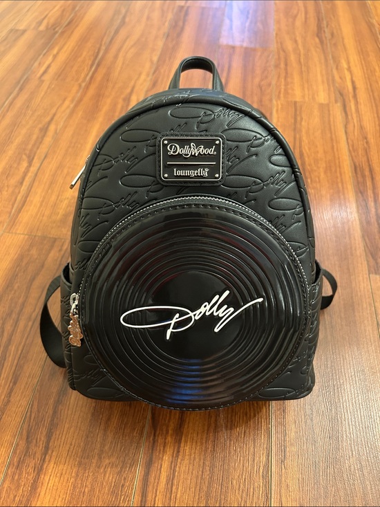 Loungefly Handbags - Loungefly Dollywood Black Mini-Backpack